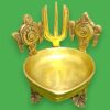 Antique brass shanku chakra deepa Price : 1400 Weight 1kg above