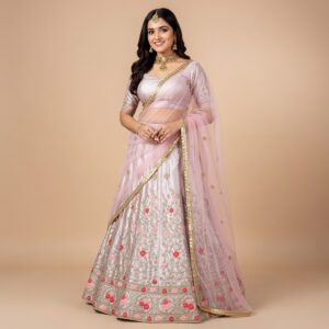 Elegant Embroidered Lehanga Set for Women