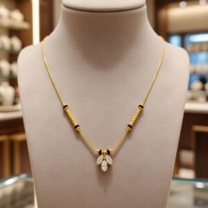Gold Mangalsutra Pendant Necklace 2 piece