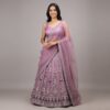 Elegant Mauve Lehanga Set With Intricate Embroidery