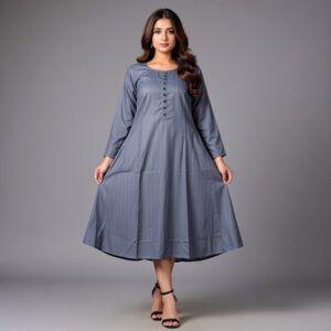 Women's Long Sleeve Dress Top in Blue M/L/XL/XXL