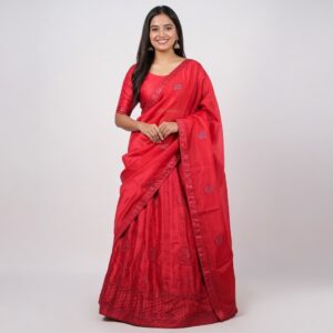 Elegant Red Lehanga Set for Women