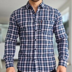 Men's Plaid Button-Up Shirt