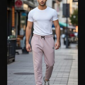 Men's Athletic Jogger Pant – Red, Breathable Comfort for Active Days