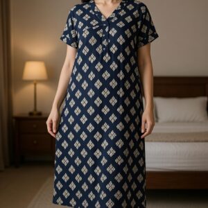 Women's Floral Printed Cotton Nighty