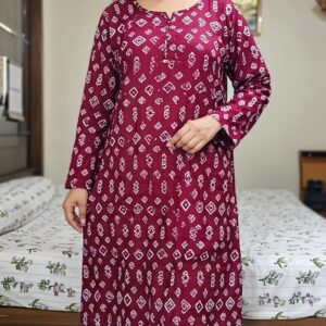 Women's Cotton Floral Nighty