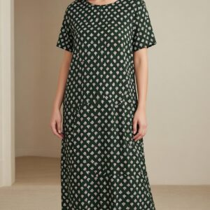 Women's Floral Printed Cotton Nighty